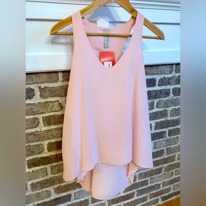 NEW! ALLISON JOY for EVEREVE | chiffon racerback top, size Medium